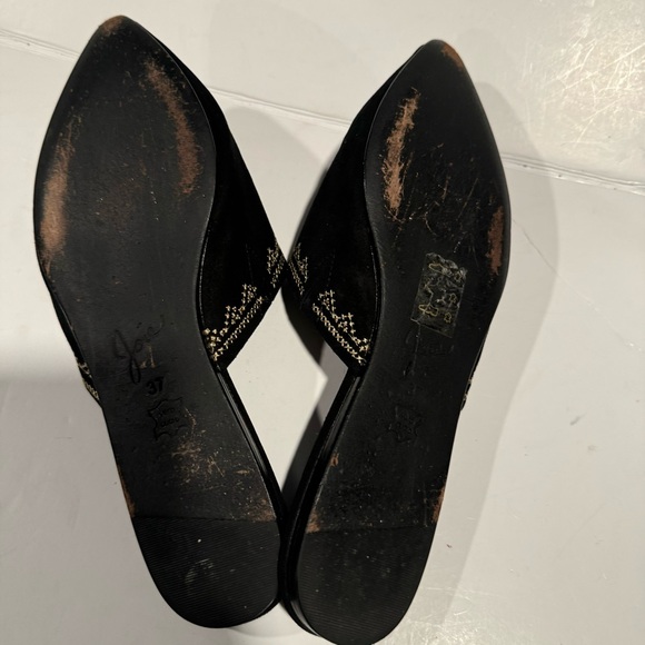 Joie Adia Mules Embroidered Pointed Toe Flats Shoes Size 37 - Picture 6 of 12